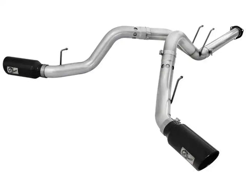 aFe 49-03065-B Atlas Exhaust 4in DPF-Back Al Steel 11-14 Ford Diesel Trucks V8-6.7L (td)