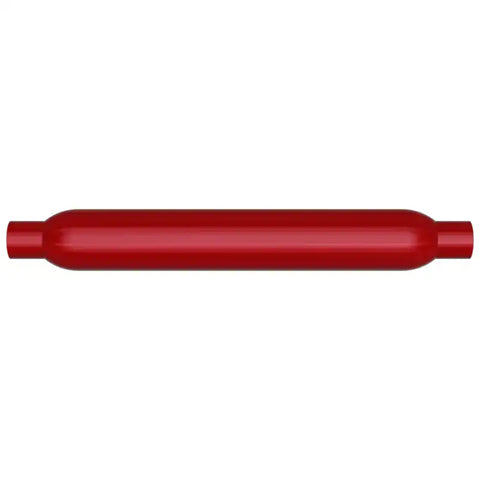 MagnaFlow Muffler Red Pack Series Glasspack 3.5in Rd 18in Body Length 2.25in/2.25in Inlet/Outlet