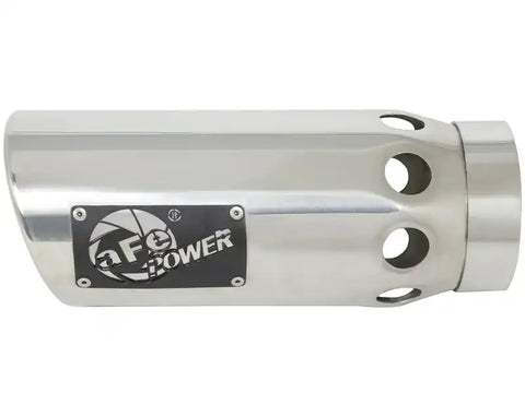 aFe 49T40502-P121 Power Intercooled Tip Stainless Steel - Polished 4in In x 5in Out 12in L Clamp On