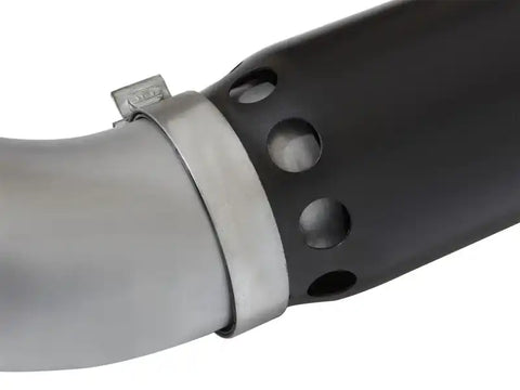 aFe 49-04081-B Atlas Exhaust 5in DPF-Back Aluminized Steel w/ Black Tips 16-17 GM Diesel Truck V8-6.6L (td)