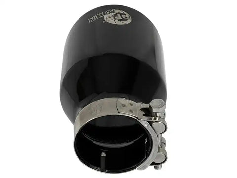 aFe 49T25404-B06 MACH Force-Xp 409 SS Clamp-On Exhaust Tip 2.5in. Inlet / 4in. Outlet 6in. L - Black