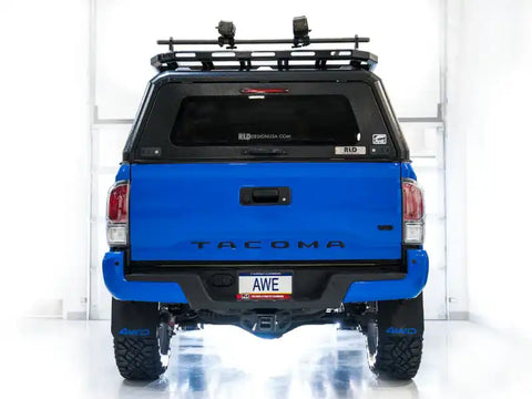 AWE 2016-2022 Toyota Tacoma 0FG Exhaust with BashGuard - No Tips