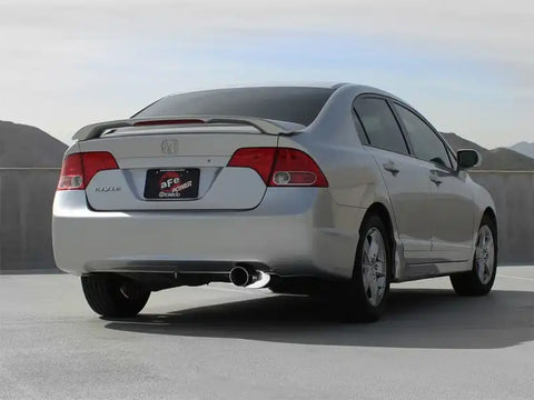 aFe 49-36610 Takeda Exhaust 2.5in Dia 304SS Axle-Back w/Polished Tip 06-11 Honda Civic EX Sedan L4 1.8L