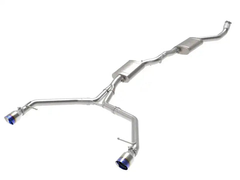 aFe 49-36438-L MACH Force-Xp 13-16 Audi Allroad L4 SS Cat-Back Exhaust w/ Blue Flame Tips