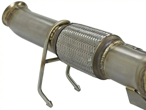 aFe 48-33024-HC Twisted Steel 3in. 304 SS Street Series Downpipe 16-18 Ford Focus RS I4-2.3L (t)