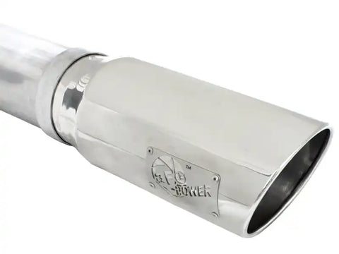 aFe 49-02039-P Atlas 5in DPF-Back Aluminized Steel Exh Dodge RAM Diesel 13-14 6.7L (td) Mega Cab w/Polished Tip