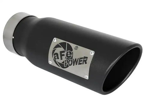 aFe 49T35451-B12 MACH Force-Xp 409 Stainless Steel Exhaust Tip 3.5 In x 4.5in Out 12in L Clamp-On