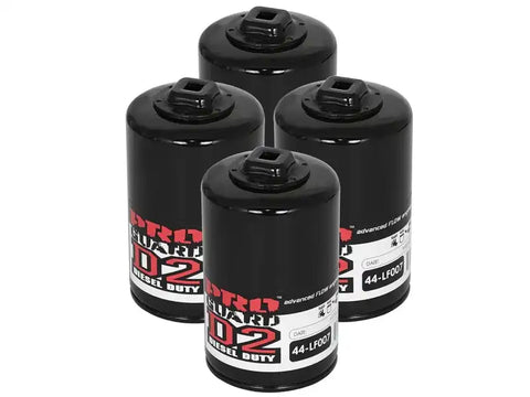 aFe 44-LF007-MB Pro GUARD D2 Oil Filter 97-08 Ford Trucks V6 4.2L / V8 4.6L (4 Pack)