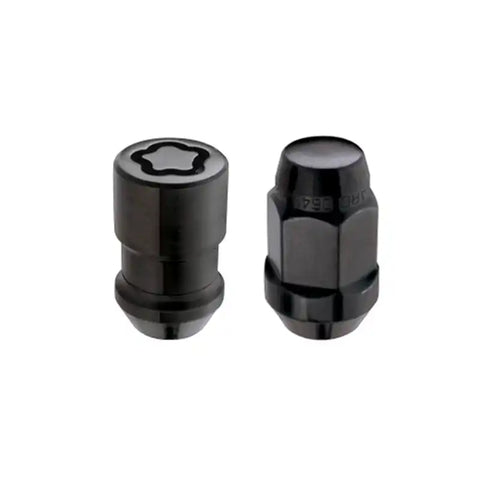 McGard 5 Lug Hex Install Kit w/Locks (Cone Seat Nut / Bulge) M12X1.5 3/4 1.45in. L - Black