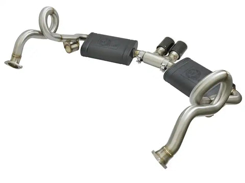 aFe 49-36415-C MACHForce-Xp 2in 304 SS Cat-Back Exhaust w/Carbon Fiber Tips 13-16 Porsche Boxster 2.7L/3.4L