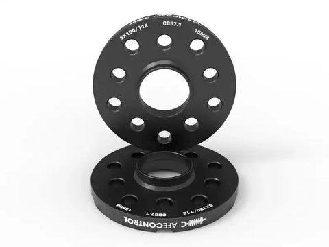 aFe 610-611002-B CONTROL Billet Aluminum Wheel Spacers 5x100/112 CB57.1 15mm - Volkswagen/Audi