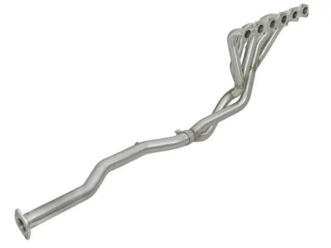 aFe 48-36109-YN Power Twisted Steel Long Tube Header & Connection Pipes 01-16 Nissan Patrol (Y61) V8-4.8L