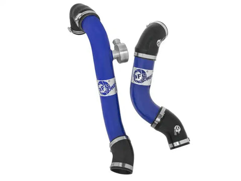 aFe 46-20254-L Bladerunner Intercoolers Tube - Blue Hot/Cold Side 15-16 Ford Mustang EcoBoost L4-2.3L (t)
