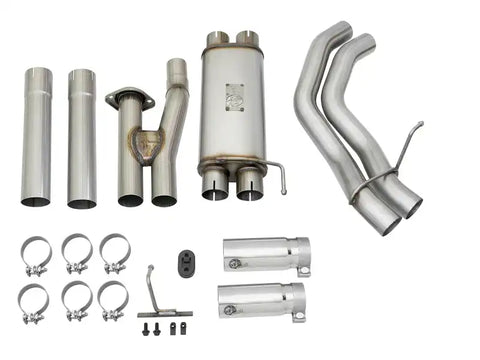 aFe 49-43091-P POWER Rebel Series 3in 409 SS Cat Back Exhaust w/ Polished Tips 17 Ford F-150 Raptor V6-3.5L