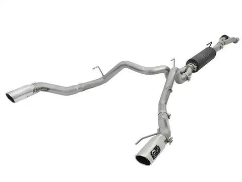 aFe 49-33094-P MACHForce-XP 3in to 3-1/2in 304 SS Cat-Back Exhaust w/Polished Tips 17-18 Ford F-150 Raptor 3.5L