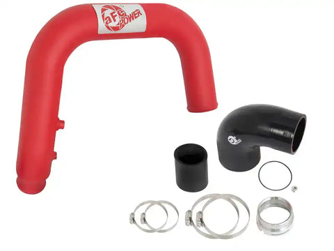 aFe 46-20268-R BladeRunner 2.5in Red IC Tube Hot Side w/ Coupling & Clamp Kit 2016 GM Colorado/Canyon 2.8L