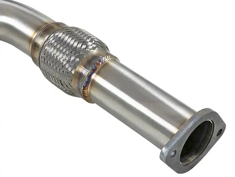 aFe 49-36132NM-L Takeda 2.5in 304 SS Cat-Back Exhaust System w/ Blue Flame Tips 16-18 Infiniti Q50 V6-3.0L (tt)