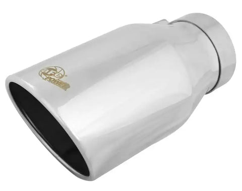 aFe 49T40604-P12 Diesel Exhaust Tip Bolt On Polished 4in Inlet x 6in Outlet 12in Length