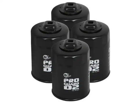 aFe 44-LF025-MB ProGuard D2 Oil Filter (4 Pack) 11-13 Ford F-150 V6 3.5/3.7L / V8 5.0L (w/ 3/8in Ratchet Drive)