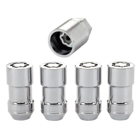 McGard Wheel Lock Nut Set - 4pk. (Cone Seat) M12X1.75 / 13/16 Hex 1.815in. Length Chrome