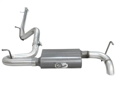 aFe 49-08042-1 Scorpion 2-1/2in Alum Steel Cat-Back Hi-Tuck 07-18 Jeep Wrangler (JK) V6 (Fits 4 Dr Model Only)