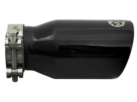 aFe 49T25354-B07 MACH Force-Xp Universal 409 SS Single-Wall Clamp-On Exhaust Tip - Black