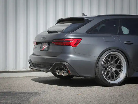 aFe 49-36448-P 20-22 Audi RS6 Avant V8 4L(tt) MACH Force-Xp 3in to 2.5in 304 SS Cat-Back Exhaust w/Polished Tip