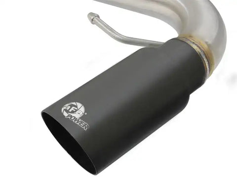 aFe 49-36328-B MACHForce XP SS-304 Black Tip 3.0in-2.5in Dia Cat Back Exhaust 11-13 BMW 335i (E90/E92) 3.0L