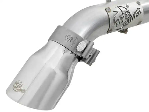 aFe 49-48070-1P MACH Force-Xp Axle-Back Exhaust System w/Polished Tip 18-20 Jeep Wrangler L4-2.0T / V6-3.6L