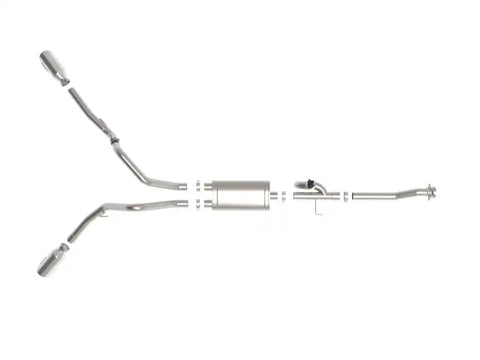 aFe 49-33129-P Gemini XV 3in 304 SS Cat-Back Exhaust 2021 Ford F-150 V6 2.7L/3.5L (tt)/V8 5.0L w/ Polished Tips