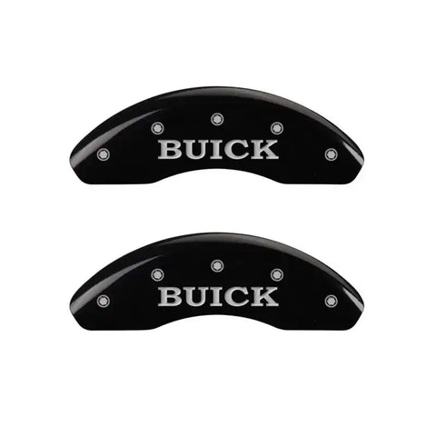 MGP 4 Caliper Covers Engraved Front Buick Rear Black Finish Silver Char 2017 Buick Cascada