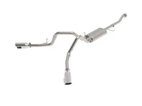 aFe 49-33126-P Vulcan 3in 304 SS Cat-Back Exhaust 2021 Ford F-150 V6 2.7L/3.5L (tt)/V8 5.0L w/ Polished Tips