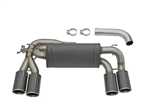 aFe 49-36333-C MACHForce XP 3in - 2 1/2in Axle Back 304SS Exhaust w/ Carbon Fiber Tips 16-17 BMW M2 (f87)