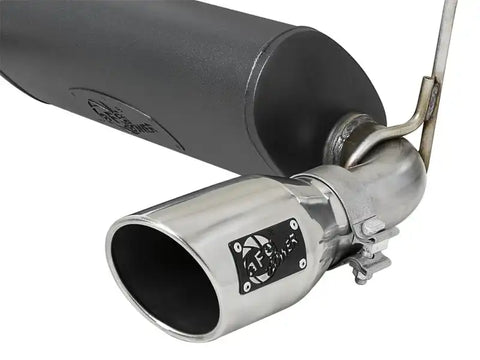 aFe 49-38066-P Rebel Series 2.5in 304 SS Cat-Back Exhaust w/ Polished Tips 2018+ Jeep Wrangler (JL) V6 3.6L