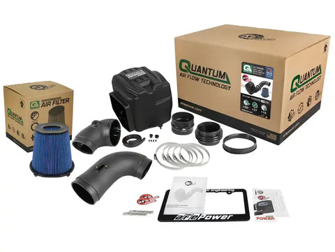 aFe 53-10005R Quantum Pro 5R Cold Air Intake System 08-10 GM/Chevy Duramax V8-6.6L LMM - Oiled