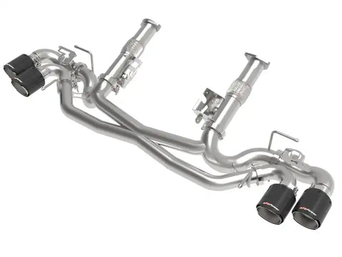 aFe 49-34124NM-C MACH Force-Xp 304 Stainless Steel Cat-Back Exhaust Carbon 2020 Chevrolet Corvette C8