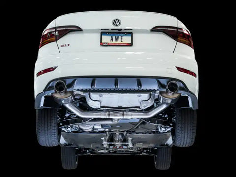 AWE Tuning 18-19 Volkswagen Jetta GLI Mk7 Touring Exhaust - Chrome Silver Tips (Fits High-Flow DP)