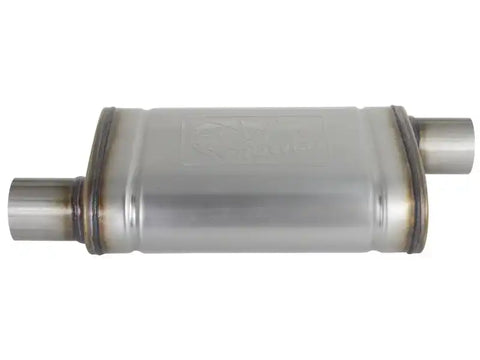 aFe 49M00028 MACH Force-Xp 409 SS Muffler 2.5in Offset Inlet/2.5in Outlet 14in L x 9in W 4in H Body