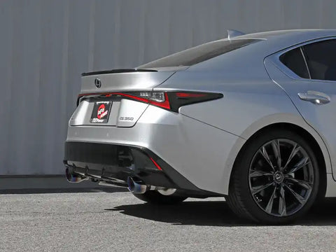 aFe 49-36060-L Lexus IS350 14-22 V6-3.5L Takeda Axle-Back Exhaust System- Blue Tip