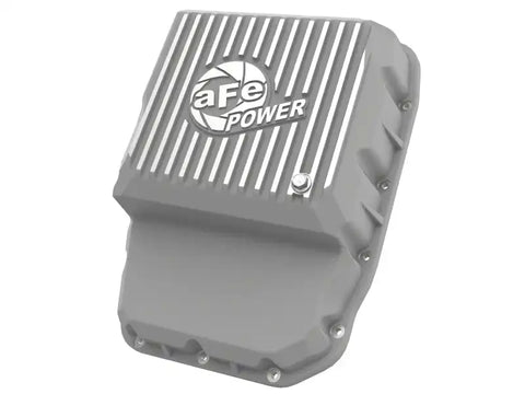 aFe 46-71160A Transmission Pan Raw w/ Machined Fins 13-19 Dodge Diesel Trucks L6-6.7L (td)