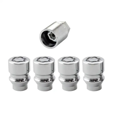McGard Wheel Lock Nut Set - 4pk. (Uni-Lug) M12X1.5 / 13/16 Hex .197in. Shank 1.375in. L Chrome