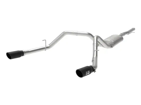 aFe 49-44111-B Apollo GT Series 3 IN 409 SS Cat-Back Exhaust System w/ Black Tip GM Sierra 1500 09-18