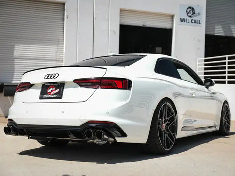 aFe 49-36427-C 18-20 Audi RS5 Coupe MACH Force-Xp 3in to 2.5in 304 SS Axle-Back Exhaust System-Quad Carbon Tips