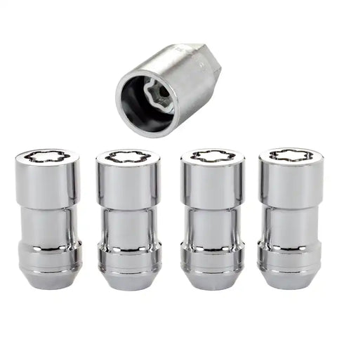 McGard Wheel Lock Nut Set - 4pk. (Cone Seat) M12X1.75 / 13/16 Hex 1.815in. Length Chrome