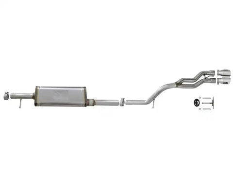 aFe 49-48054-P Rebel Series 2.5in SS Cat-Back Exhaust w/ Polished Tip 07-18 Jeep Wrangler (JK) V6 3.6/3.8L 4dr