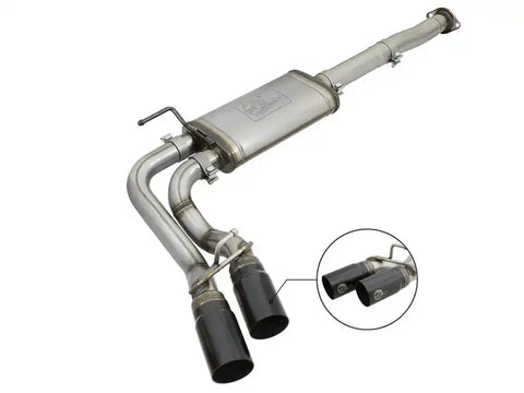 aFe 49-46033-B Power Rebel Series 3in 409SS Cat-Back Exhaust w/ Black Tips 05-15 Toyota Tacoma V6-4.0L