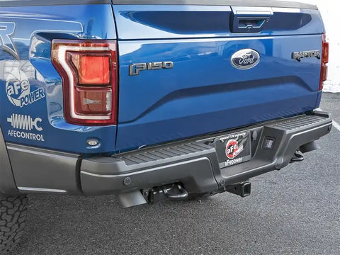 aFe 49-33095-B MACH Force-Xp Cat-Back Exhaust w/Dual Hi-Tuck Tips Black 17-18 Ford F-150 Raptor V6-3.5L (tt)