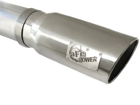 aFe 49-04040-P ATLAS 5in DPF-Back Alum Steel Exhaust System Polished Tip GM Diesel Trucks 7.5-10 V8-6.6L td LMM