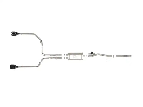 aFe 49-34139-B Gemini XV 3in 304 SS Cat-Back Exhaust w/ Cutout 19-21 GM Silverado/Sierra 1500 V8- Black Tips