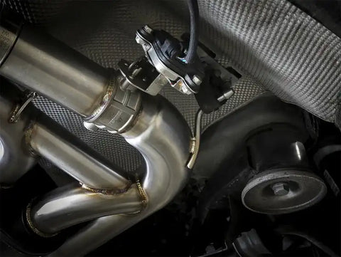 aFe 49-36341-B MACH Force-Xp 3.5in. 304 SS C/B Exhaust System 15-18 BMW X5 M (F85) V8-4.4L (tt) - Black Tip